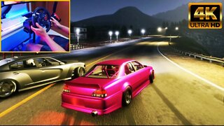 Carx Drift Racing With Toyota Gx71 Drifting At Night With Steering Wheel - Carx Drift Racing Online