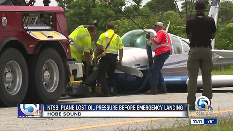 NTSB: Plane lost oil pressure before emergency landing