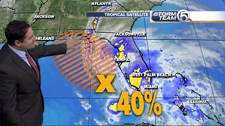 NHC says 40 percent chance for tropical development for system in the Gulf of Mexico