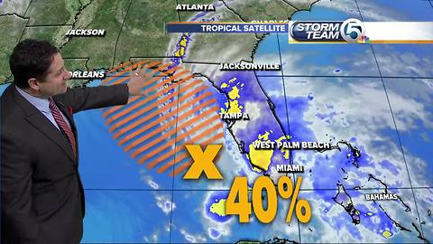 NHC says 40 percent chance for tropical development for system in the Gulf of Mexico