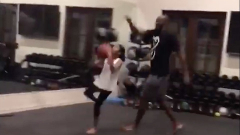 Kobe Bryant Trains Daughter "Mambacita" for the WNBA