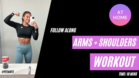 ✨ ARMS + SHOULDERS ✨ follow along workout