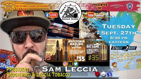 Sam Leccia, President of Stogiebird & Leccia Tobacco joins the crew for an unforgetable show!
