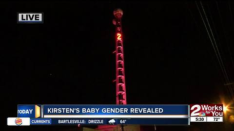 KJRH Tower announces gender of Kirsten Lang's baby