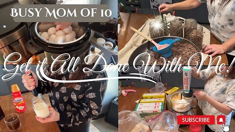 Busy Mom GET IT ALL DONE WITH ME | Breakfast Prep | Large Family Of 10