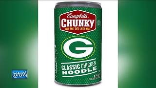 Packers-branded Chunky Soup cans are now available