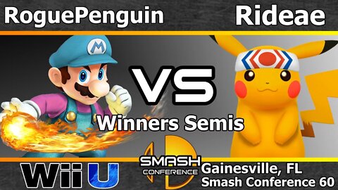 RoguePenguin (Mario) vs. GoTE|Rideae (Pikachu & Sheik) - Winners Semis - SC60