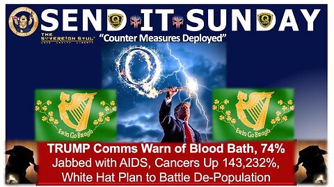 WWG1WGA ☘️ TRUMP WARNS of [DS] BloodBath, Govt admits 74% Jabbed with AIDS, Cancers up 143,232%