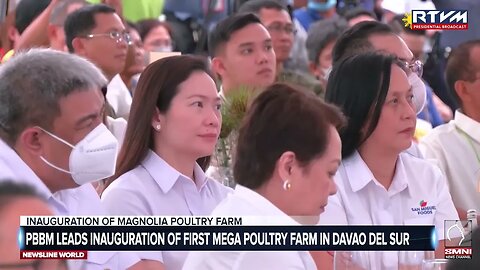 President Ferdinand Marcos Jr. leads the inauguration of San Miguel Foods' Magnolia Poultry Farm