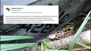 🛑Atención: cayó un helicóptero del Ejército en zona urbana de Quibdó, Chocó 👇👇