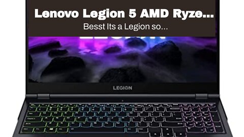 Lenovo Legion 5 AMD Ryzen 7 5800H 15.6" 300Nits QHD Gaming Laptop (16GB/1TB SSD/RTX 3060 6GB GD...