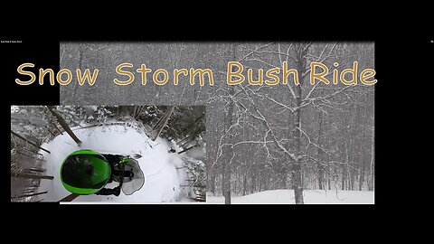 Bush Ride & Snow Storm