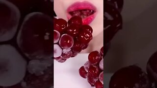 ASMR FROZEN FRUITS | STRAWBERRY, GRAPE, KIWI, PINEAPPLE, BLACKBERRY EATING Youtube