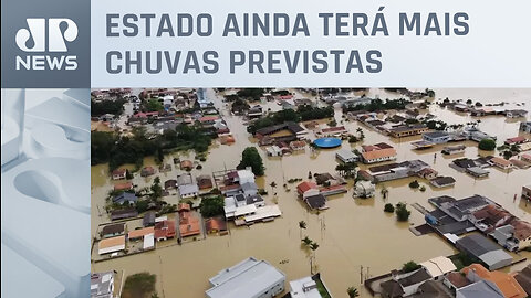 Cidades de Santa Catarina estão alagadas após passagem de ciclone extratropical