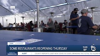 San Diego restaurants plan to reopen Thursday, after judge's ruling