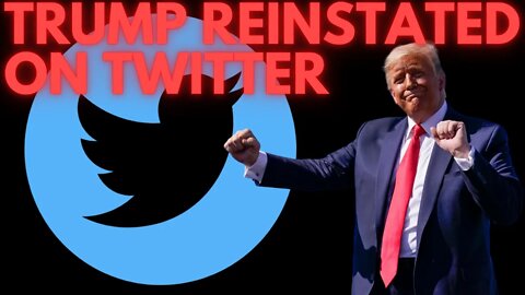 TRUMP REINSTATED TO TWITTER!! ELON MUSK UN-BANS ACCOUNT (LIVE)