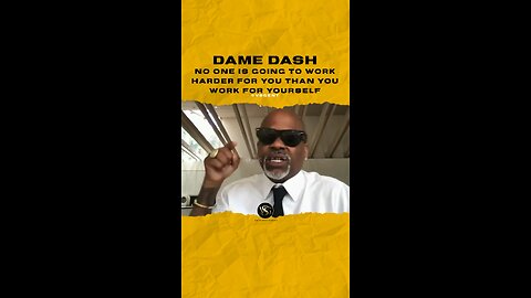 #damedash No one is going to work harder for you than you work for yourself. 🎥 @GrantCardone