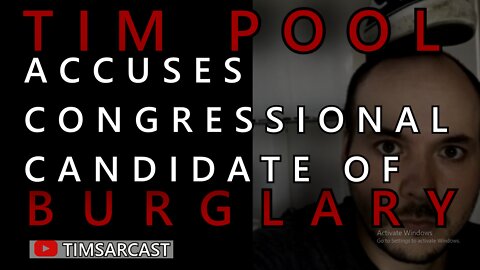 Dude, someone broke into my house! Tim Pool accuses Congressional Candidate, Craig X, of Burglary.