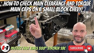 How to Check Main Bearing Clearance and Torque Main Cap Studs on a Small Block Chevy! #howto