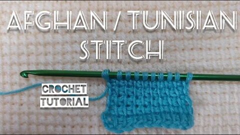 Afghan / Tunisian Stitch Pattern (episode 5) Crochet Tutorial