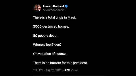 maui forest wildfires biden admi doing nothing