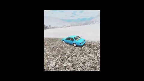 |MiniBeamNG/ Car Ice Sliding Crash #05 BeamNG.Drive #Shorts