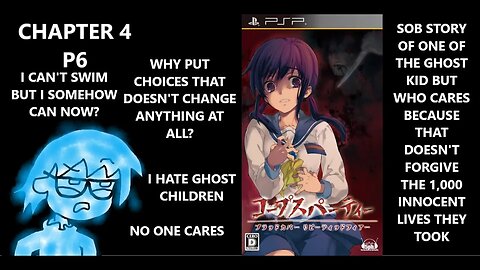 Corpse Party PSP - I Can't Swim But Swims Anyway Dumb AF Game Can't Focus On Story | CH4 P.6