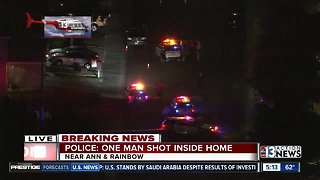 Man shot inside home near Ann, Rainbow