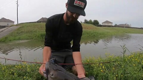 HUGE MYSTERY FISH on a BASS JIG!-19