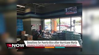 Crunch Fitness hosts drop-off sites for hurricane relief donations for Puerto Rico