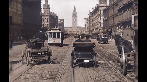 A Trip Down Market Street (1906 Film) -- Produced By Miles Brothers -- Full Movie