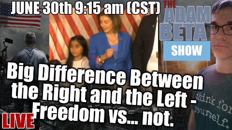 Big Difference Between the Right and the Left - Freedom vs... not.