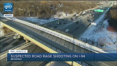 Road rage incident involving gunshot leads to I-94 backup in Brookfield