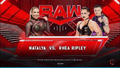 Monday Night Raw Rhea Ripley vs Natalya