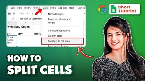 📊🔀 ** How to split cells in Google sheet !** 🚀🔪