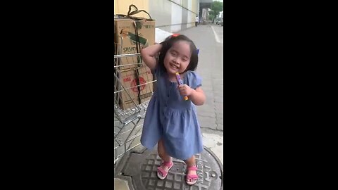 My daughter dancing