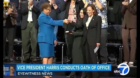 Kamala Cackles Uncontrollably Right In 'Madame Mayor' Of Los Angeles's Face