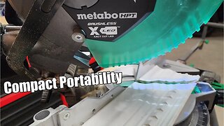 Super Portable - Metabo HPT 18V 10 Inch Single Bevel Miter Saw Kit Review C1810DFA