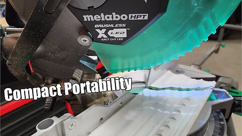 Super Portable - Metabo HPT 18V 10 Inch Single Bevel Miter Saw Kit Review C1810DFA