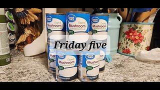 Friday five pantry haul Stock your pantry $5.00 at a time @SassyGalPrepping #groceryhaul