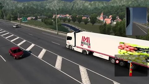 Eurotrucksimulator 2. Mit dem LKW durch Europa Auf der Pro Mod mit guter Musik.