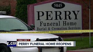 Perry Funeral Home now open after dozens of infant remains discovered last year