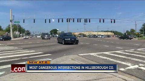 Most dangerous intersections in Hillsborough County
