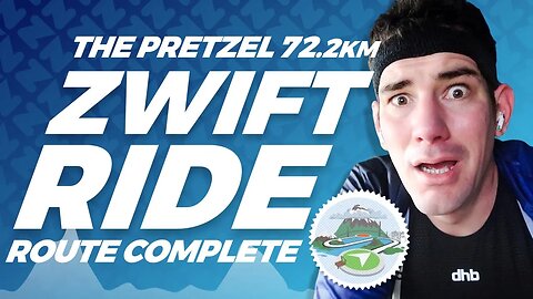 Zwift "The Pretzel" Watopia Route Badge Ride // 1440 XP // 72km // 1333m