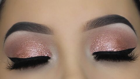 5 MINUTE Pink Champagne Eye Makeup Tutorial