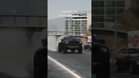 Insane Ram TRX burnout wheelie