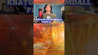 Kratos Vs Heimdall’s Beast‼️😳 | #shorts #godofwarragnarok #gaming #reaction