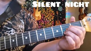 Silent Night- guitar lesson by Cari Dell (Christmas Song) Key of A