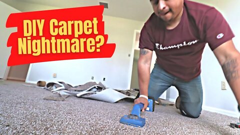Carpet Installation...DIY Nightmare or a breeze? | How to Install Carpet