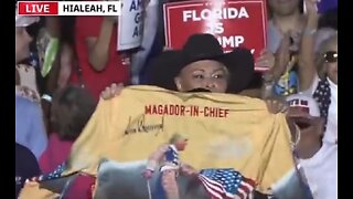 ROSEANNE BARR- TRUMP RALLY MAGADOR JACKET- 11 8 2023